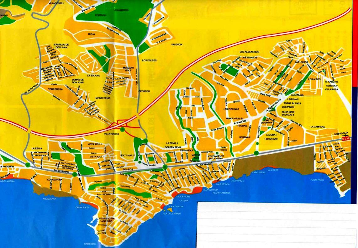 Orihuela Map